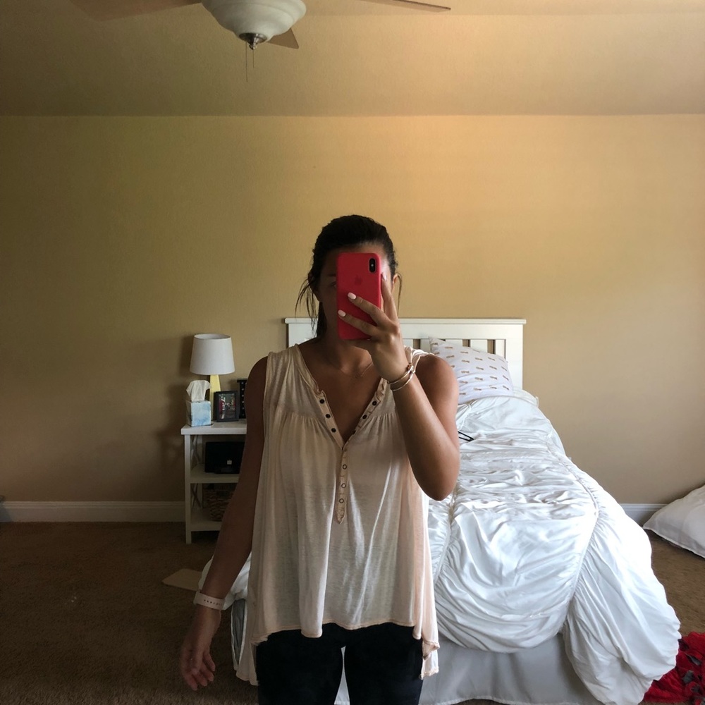Free people button down tank/ S